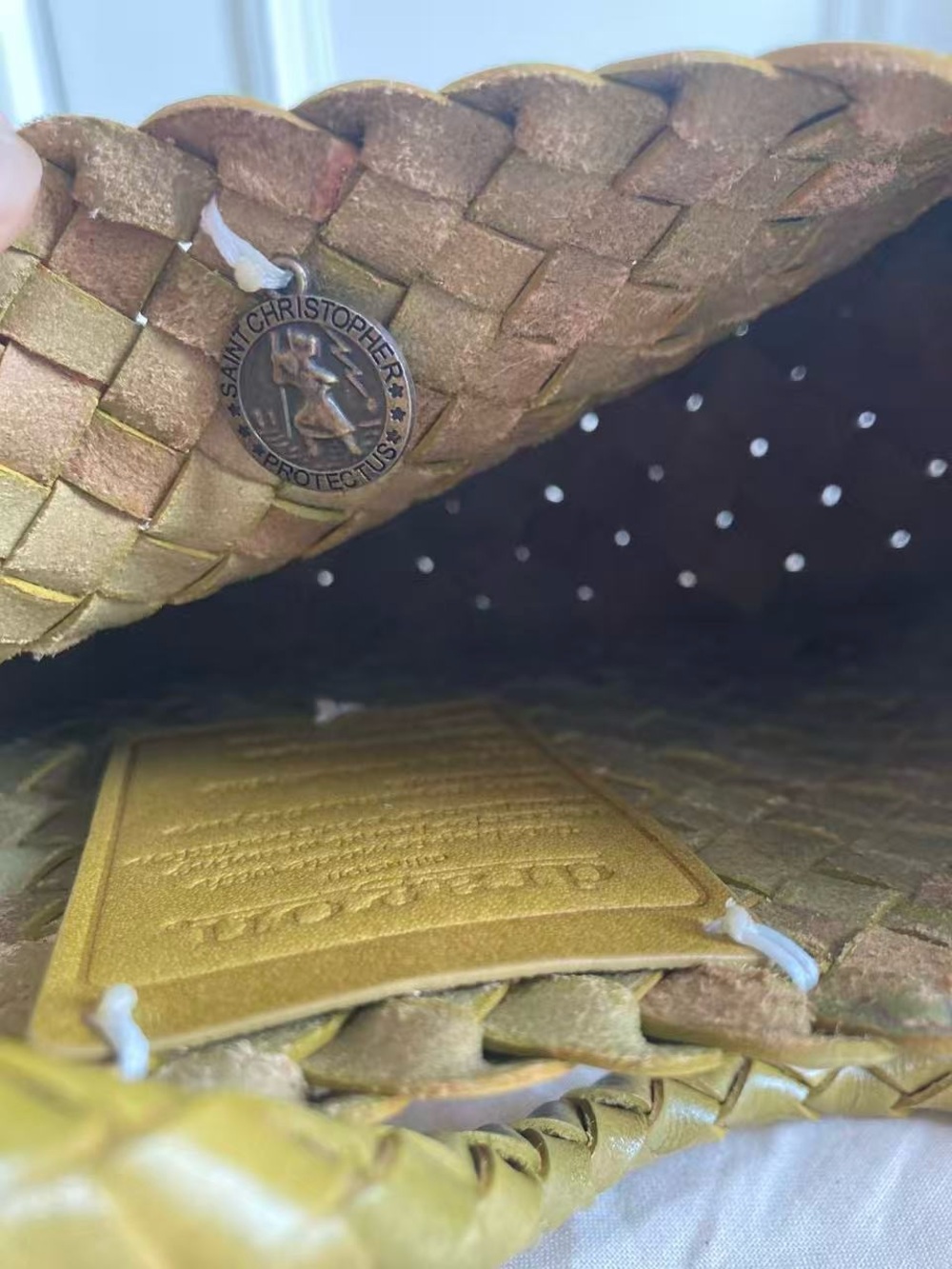 Dragon Diffusion Mustard Green Rosanna Leather Shoulder Bag - Picture 3 of 9
